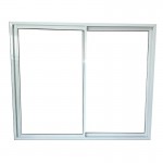 Ventana Aluminio Blanco 150x150 Con Vidrio